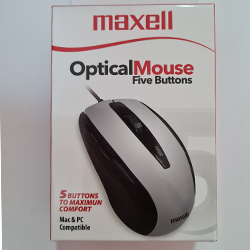Mouse con cable USB Maxell